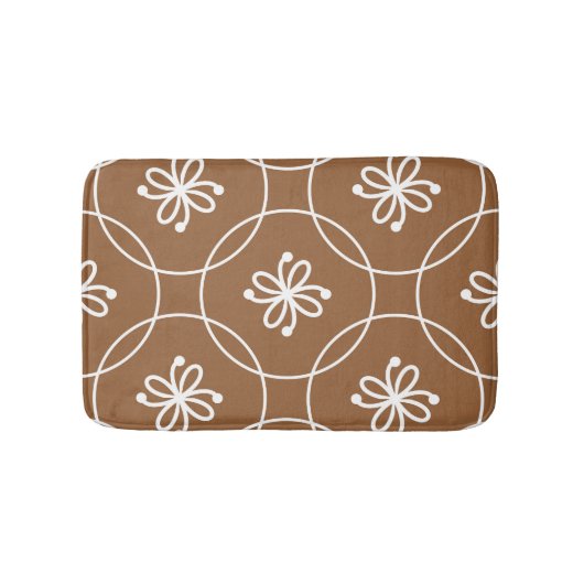 Bloemen geometrisch: kunstpatroon. badmat (Voorkant)