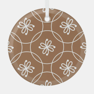 Bloemen geometrisch:  kunstpatroon. glas ornament