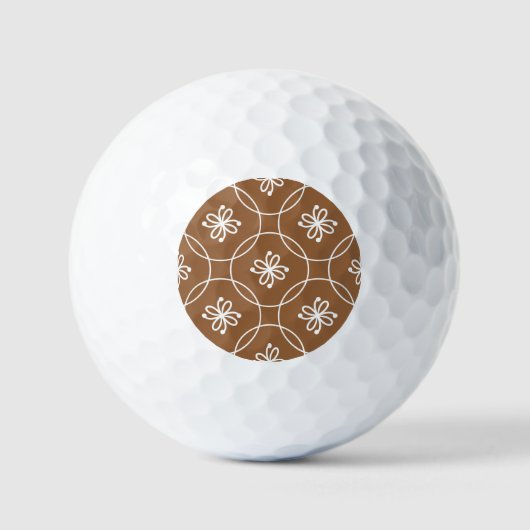Bloemen geometrisch: kunstpatroon. golfballen (Voorkant)