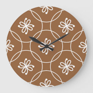 Bloemen geometrisch:  kunstpatroon. grote klok
