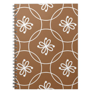 Bloemen geometrisch:  kunstpatroon. notitieboek