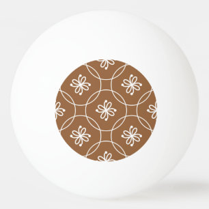 Bloemen geometrisch: kunstpatroon. pingpongbal