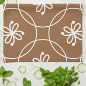 Bloemen geometrisch: kunstpatroon. theedoek (Gevouwen)