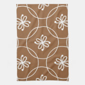 Bloemen geometrisch: kunstpatroon. theedoek (Verticaal)