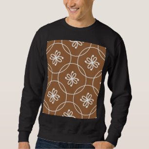 Bloemen geometrisch:  kunstpatroon. trui