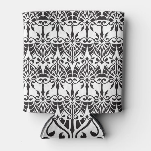 Bloemen Geometrisch naadloos patroon. Blikjeskoeler (Voorkant)