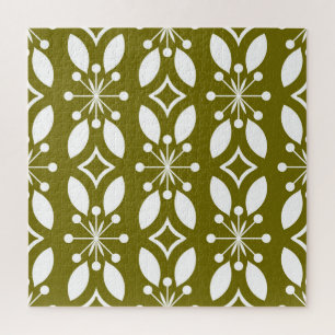 Bloemen Geometrisch:  naadloos patroon. Legpuzzel