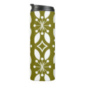 Bloemen Geometrisch:  naadloos patroon. Thermosbeker (Geroteerd rechts)