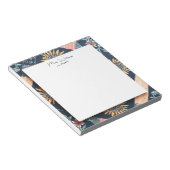 Bloemen Geometrisch Patroon Gepersonaliseerde Lera Notitieblok (Schuin)