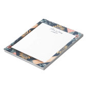 Bloemen Geometrisch Patroon Gepersonaliseerde Lera Notitieblok (Linkerzijde)