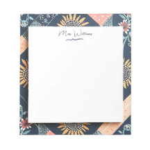 Bloemen Geometrisch Patroon Gepersonaliseerde Lera