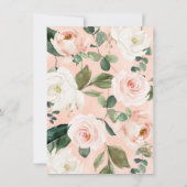 Bloemen Geometrische Bruids Douche Uitnodiging (Achterkant)