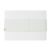 Bloemen geometrische buikband uitnodigingen wikkel (Achterkant Voorbeeld)