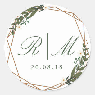 Bloemen geometrische sticker