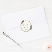 Bloemen geometrische sticker (Envelop)