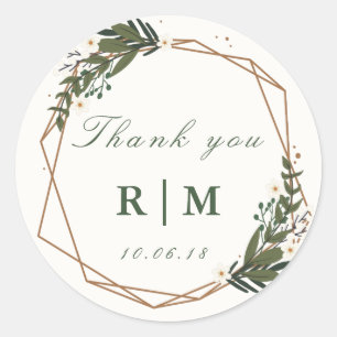 Bloemen geometrische sticker