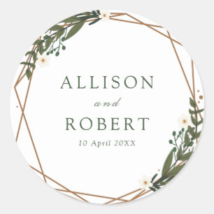 Bloemen geometrische sticker