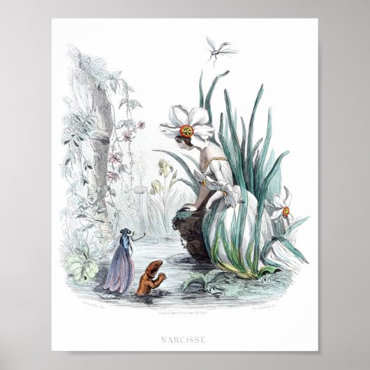 Bloemen gepersonaliseerd — Daffodil Poster (Voorkant)