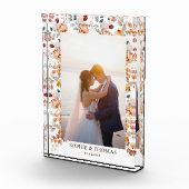 Bloemen gepersonaliseerd fotoblok (Rechts)