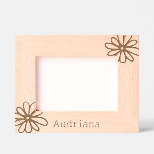 Bloemen gepersonaliseerd gegraveerde lijstjes (Voorkant)