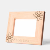 Bloemen gepersonaliseerd gegraveerde lijstjes (Links)