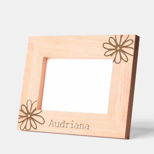 Bloemen gepersonaliseerd gegraveerde lijstjes (Links)
