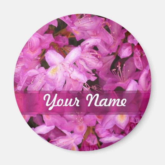 bloemen gepersonaliseerd magneet (Voorkant)