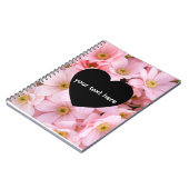 bloemen gepersonaliseerd notitieboek (Linkerzijde)