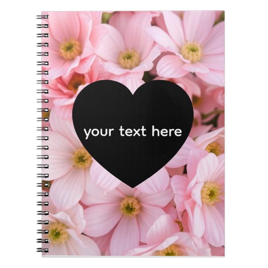 bloemen gepersonaliseerd notitieboek (Voorkant)