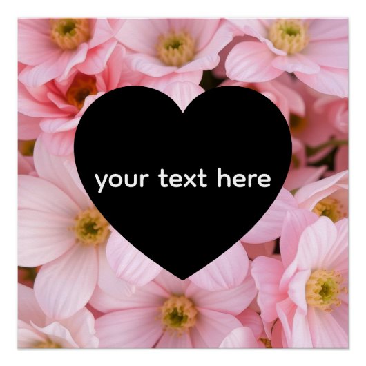 bloemen gepersonaliseerd perfect poster (Voorkant)