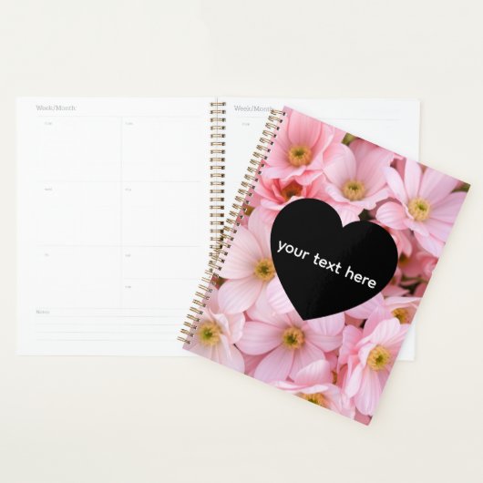 bloemen gepersonaliseerd planner (Display)