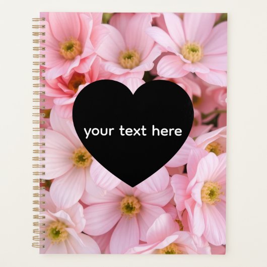 bloemen gepersonaliseerd planner (Voorkant)