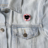 bloemen gepersonaliseerd ronde button 3,2 cm (In situ)