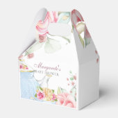 Bloemen gepersonaliseerde Baby Tea Shower Bedankdoosjes (Voorkant Zijde)