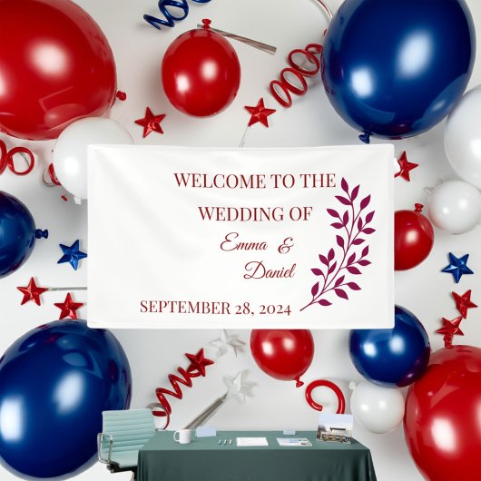 Bloemen gepersonaliseerde banner | Afstudeerder Ba