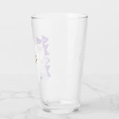 Bloemen gepersonaliseerde glazen beker met Lily De (Links)