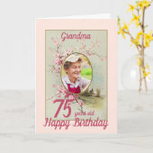  Bloemen Gepersonaliseerde Leeftijd Verjaardagsfot Kaart (Gele Bloem)