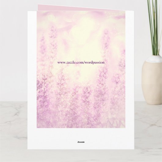 Bloemen Gepersonaliseerde Pensioen Kaart (Achterkant)