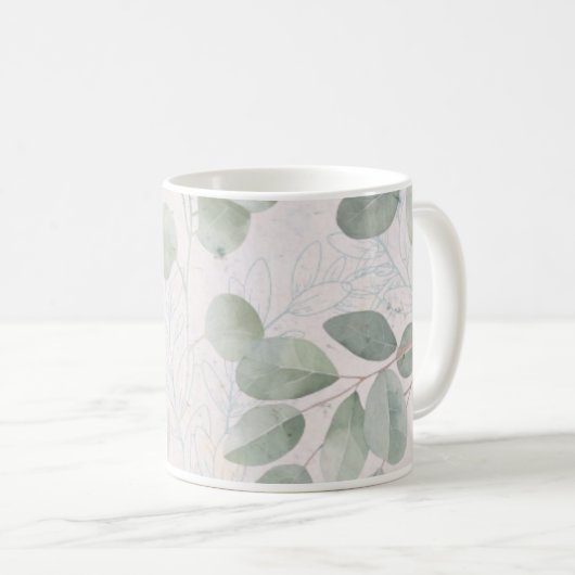 Bloemen geperst Mok, lente Natuur Koffiemok (Voorkant rechts)