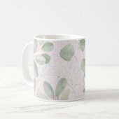 Bloemen geperst Mok, lente Natuur Koffiemok (Voorkant links)