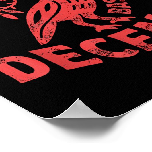 Bloemen geradicaliseerd door Basic Decency Feminis Poster (Hoek)