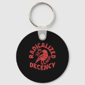 Bloemen geradicaliseerd door Basic Decency Feminis Sleutelhanger (Voorkant)