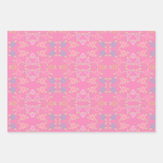 Bloemen geschenkverpakking of lade Liner Sheet Set Inpakpapier Vel (Voorkant 2)