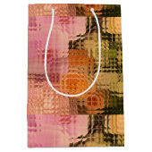 Bloemen geschenkzak, bruiloft geschenkzak, douche  medium cadeauzakje (Voorkant)