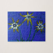 Bloemen getextureerde kunst puzzel met geschenkdoo legpuzzel (Horizontaal)