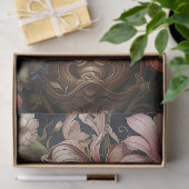 Bloemen getextureerde schedel decoupage tissuepapier (Geschenk)