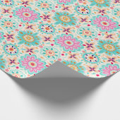 Bloemen geven kleur aan je wereld cadeaupapier (Hoek)