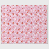 Bloemen geven kleur aan je wereld cadeaupapier (Vlak)