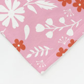 Bloemen geven kleur aan je wereld fleece deken (Hoek)