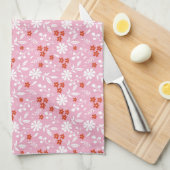 Bloemen geven kleur aan je wereld theedoek (Quarter Fold)